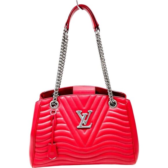 7981155AU (X6) Louis Vuitton Shoulder Bag Red Leather - Picture 1 of 10